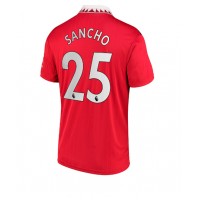 Manchester United Jadon Sancho #25 Fotballklær Hjemmedrakt 2022-23 Kortermet